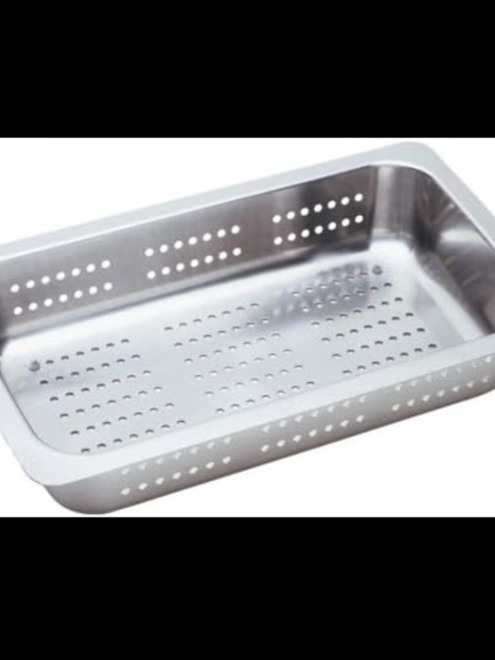 NEW Box  Blanco 514015 Stainless Steel Colander, sits on sink rim